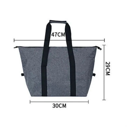 Collapsible Foldable Insulated Picnic Cooler Lunch Tote Bag