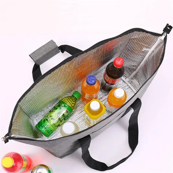 Collapsible Foldable Insulated Picnic Cooler Lunch Tote Bag