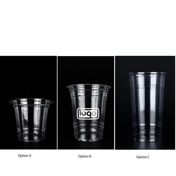 12/16/24/32oz Plasticclear cups with Lid