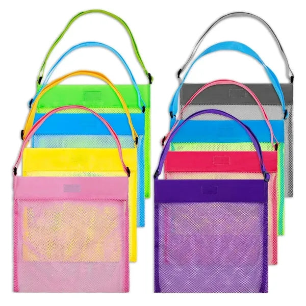 Mesh Zipper Pouch with Handle