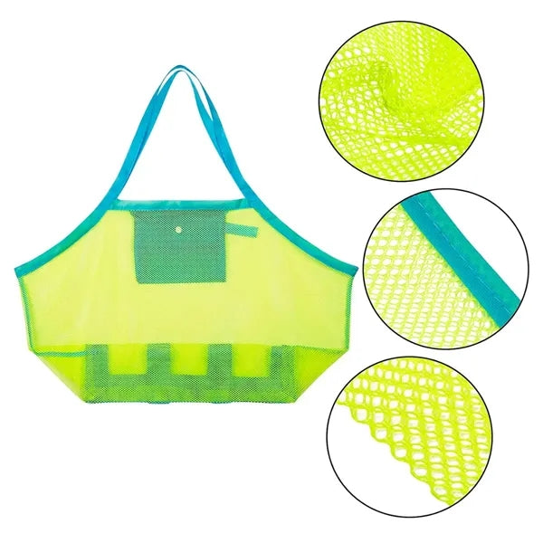 Mesh Zipper Pouch with Handle