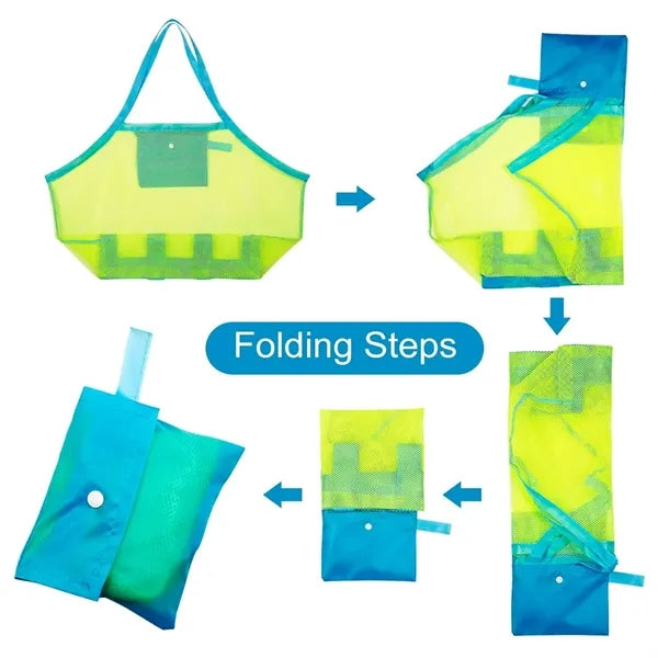 Mesh Zipper Pouch with Handle