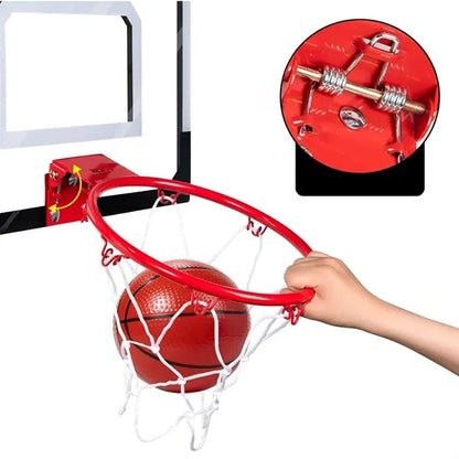 Mini Indoor Basketball Hoop Set with Ball and Pump