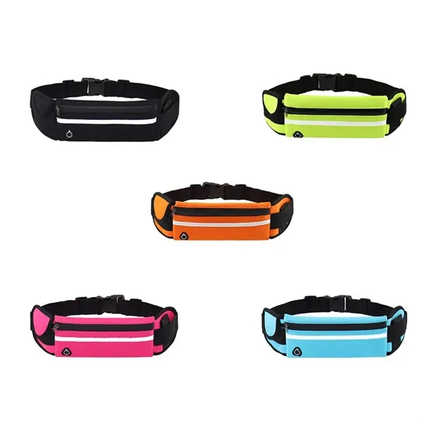 Running Waist Pack with Bottle Holder and Earphone Port