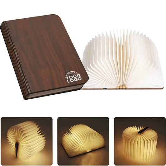 Folding Wooden Book Mood Light