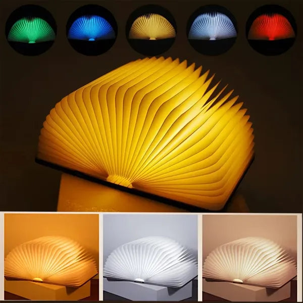 Folding Wooden Book Mood Light