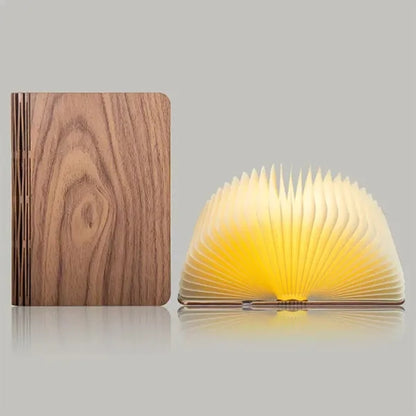 Folding Wooden Book Mood Light