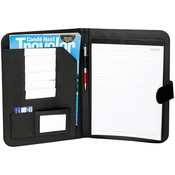 Leather Portfolio Journal w/ Magnet Closure & Pen Loop
