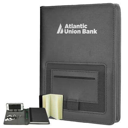 PU Fabric Portfolios w/ Front Pocket