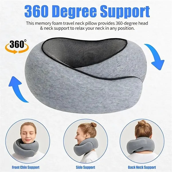 Comfortable New Memory Foam Neck Pillow for Air Travel