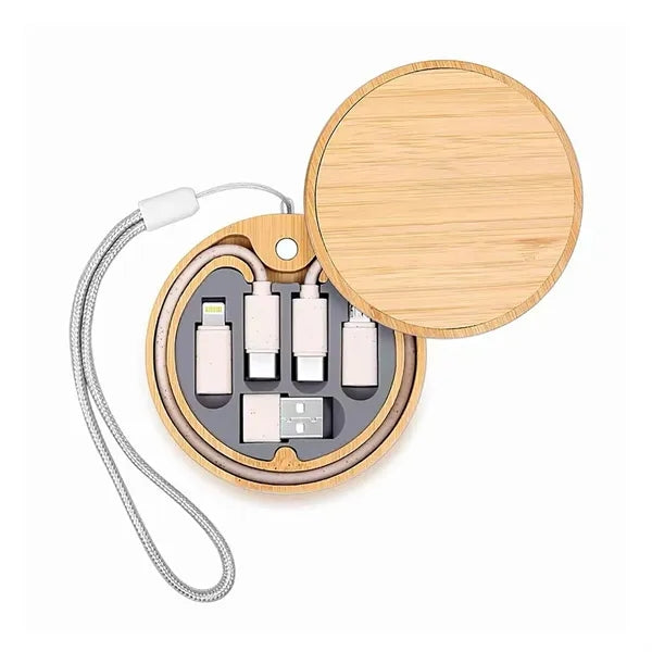 Round Wireless Charger and Cable Kit