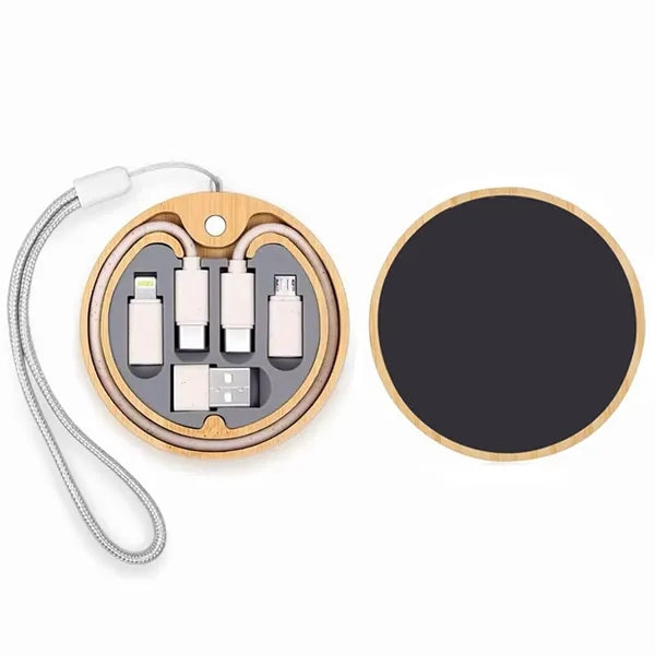 Light Up Round Wireless Charger and Cable Kit