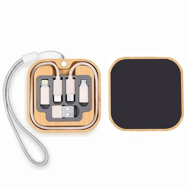 Light Up Square Wireless Charger and Cable Kit