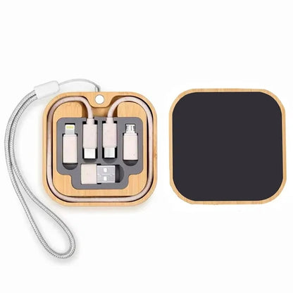 Light Up Square Wireless Charger and Cable Kit