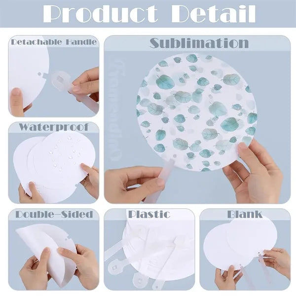 PET Plastic Custom Handheld Fan