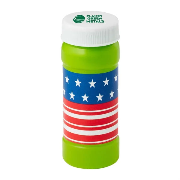 2 oz. Patriotic Bubbles with cap imprint