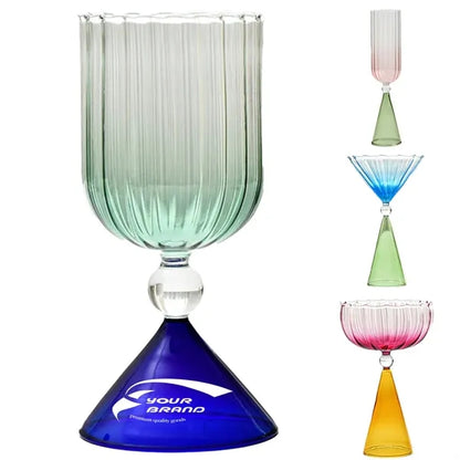 Unique Colorful Party Bar Fancy Cocktail Glasses