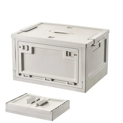 Foldable Stackable Plastic Storage Box Organizer With Lid
