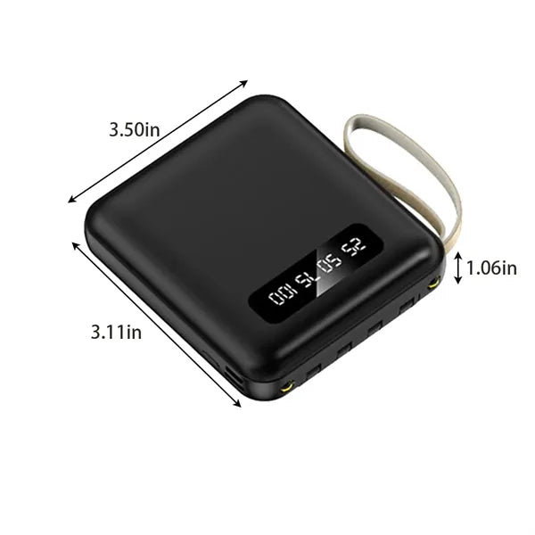 20000mAh Portable Fast Charging Charger With Cords Wires Pow