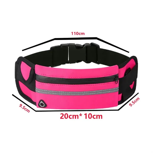 Running Belt with Earphone Port and Reflective Strip