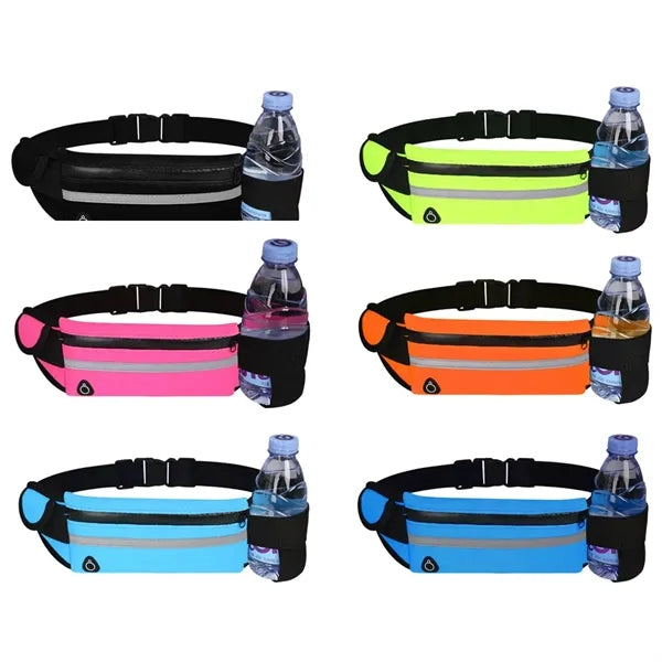 Running Belt with Earphone Port and Reflective Strip