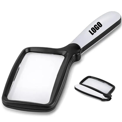 Folding Handheld Magnifying Glass with Light