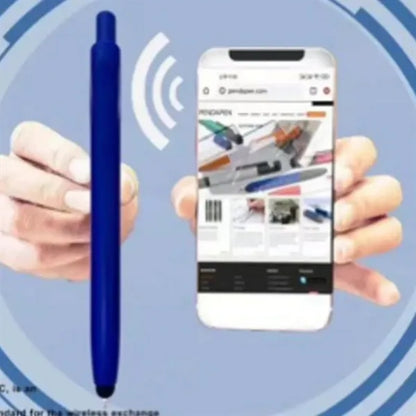 Stylus Ballpoint Pen with Metal Clip and Custom Logo