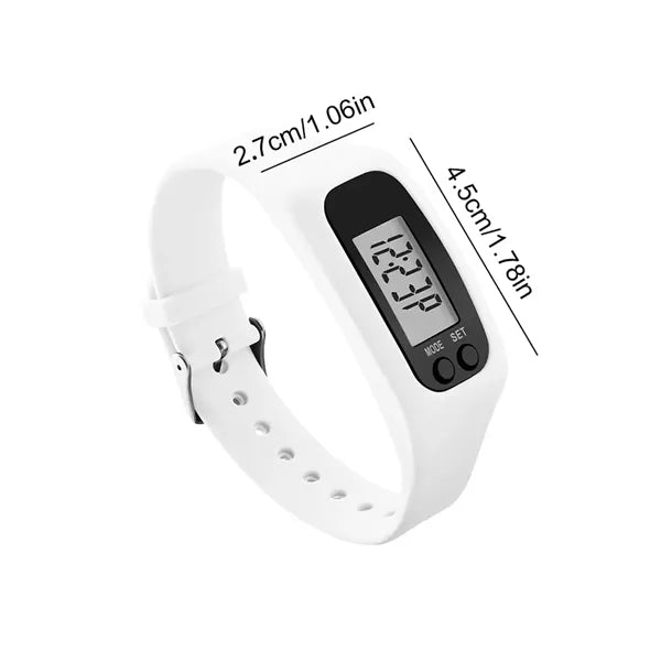 Digital Pedometer Watch with LCD Display