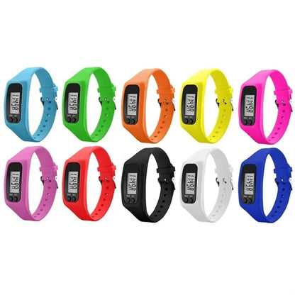 Digital Pedometer Watch with LCD Display