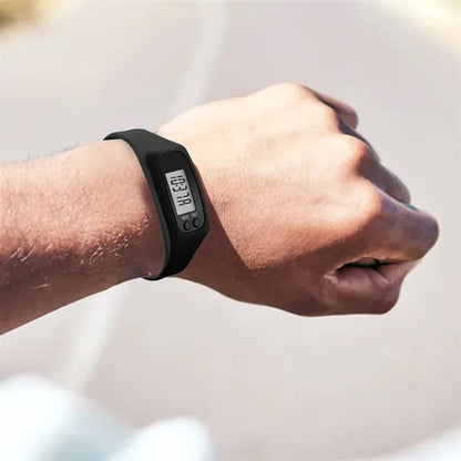 Digital Pedometer Watch with LCD Display