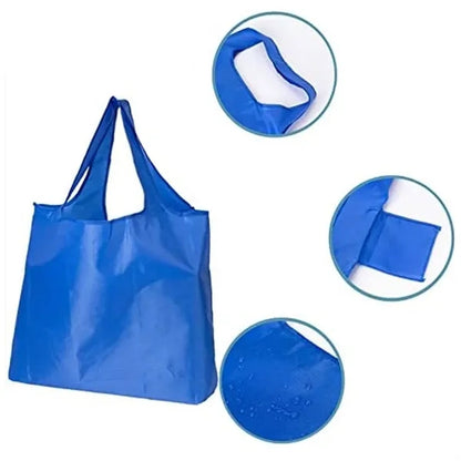 Foldable Nylon Shopping Tote Bag with Large Capacity