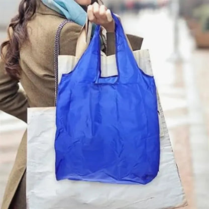 Foldable Nylon Shopping Tote Bag with Large Capacity