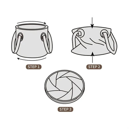 Portable 5 Gallon Collapsible Foldable Bucket Container