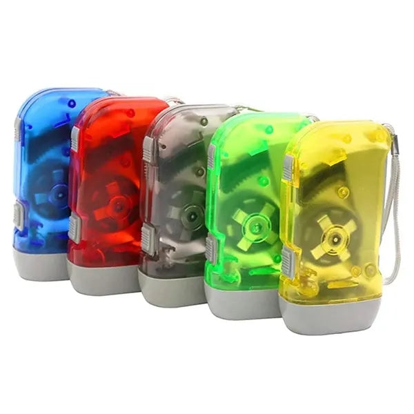Hand Crank LED Flashlight with Dynamo Power