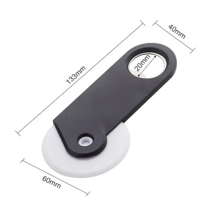 Plastic Mini Pizza Cutter W/ Circular Blade and Grip Handle