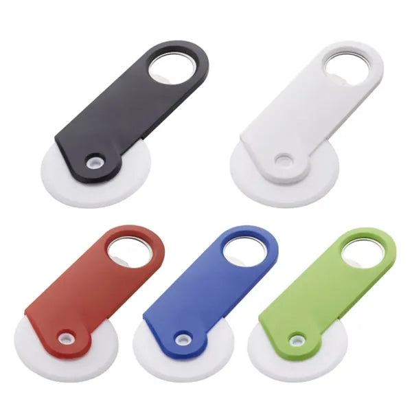 Plastic Mini Pizza Cutter W/ Circular Blade and Grip Handle