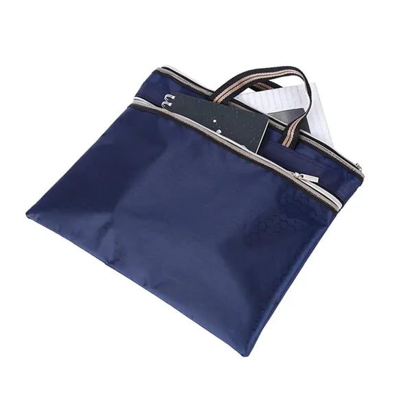 Document Bag Large Zipper Pouch with Handle