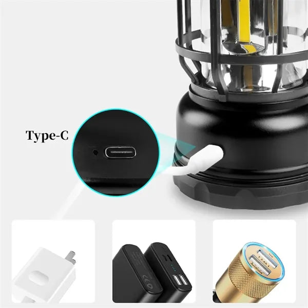 Portable Hanging Light Rechargeable LED Camping Lantern