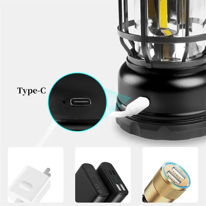 Portable Hanging Light Rechargeable LED Camping Lantern