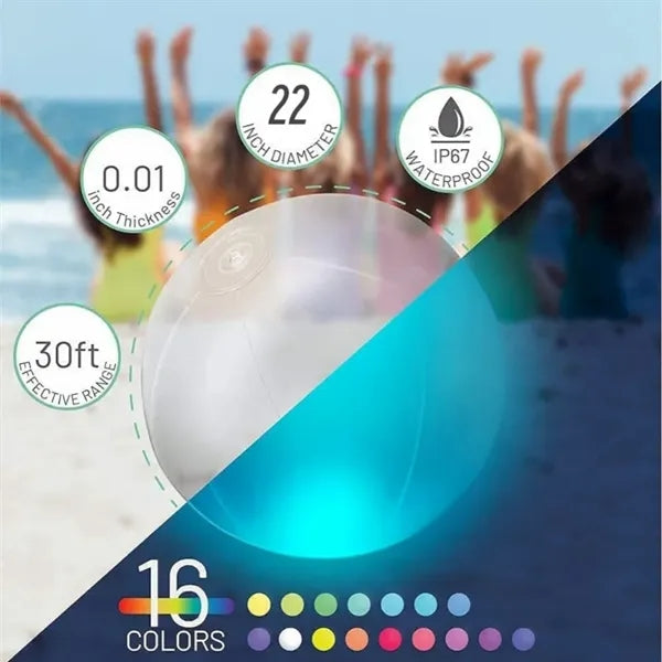 LED Light Up Beach Ball