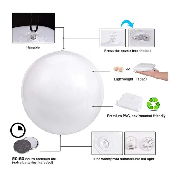 LED Light Up Beach Ball