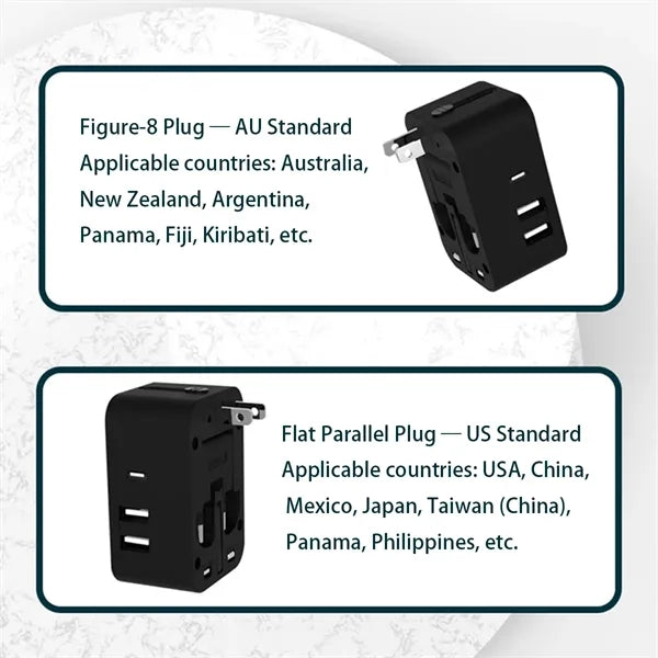 Worldwide International Universal Travel Plug Adapter