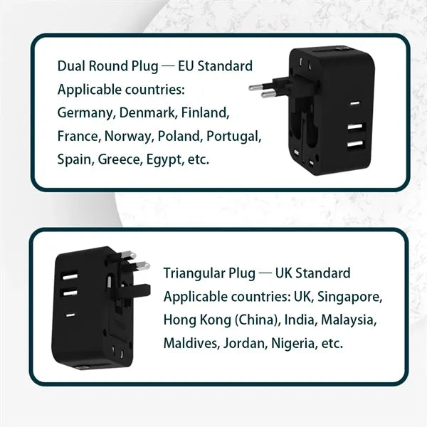 Worldwide International Universal Travel Plug Adapter