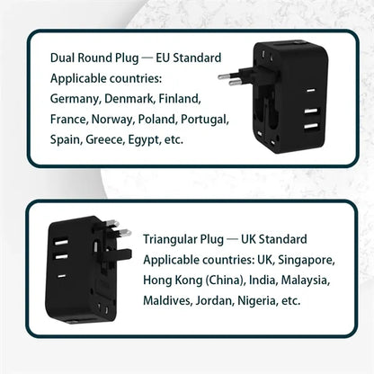 Worldwide International Universal Travel Plug Adapter