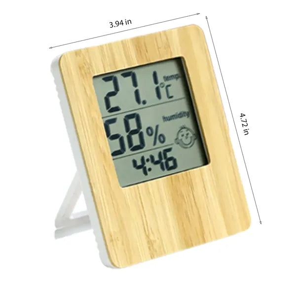 3 in 1 Thermometer & Humidity Monitor With Clock