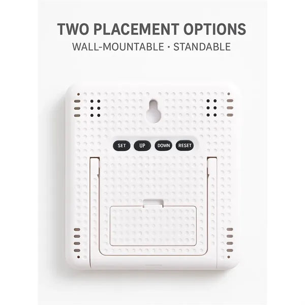 3 in 1 Thermometer & Humidity Monitor With Clock