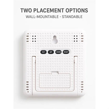 3 in 1 Thermometer & Humidity Monitor With Clock