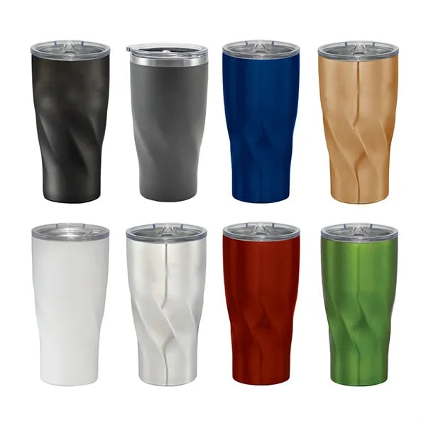 20oz Stainless Steel Twist Design Tumbler