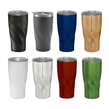 20oz Stainless Steel Twist Design Tumbler