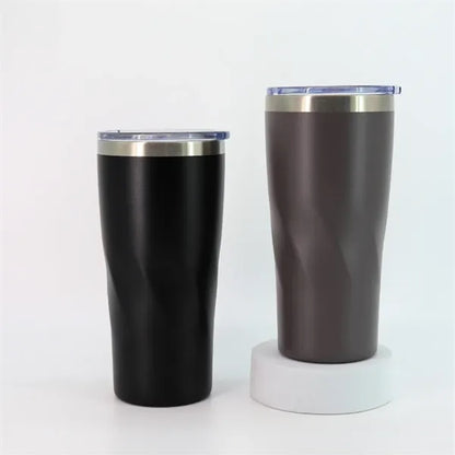 20oz Stainless Steel Twist Design Tumbler